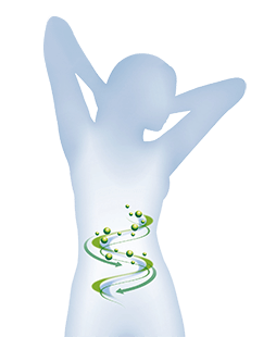 Illustration: Blaue Silhouette einer junge Frau