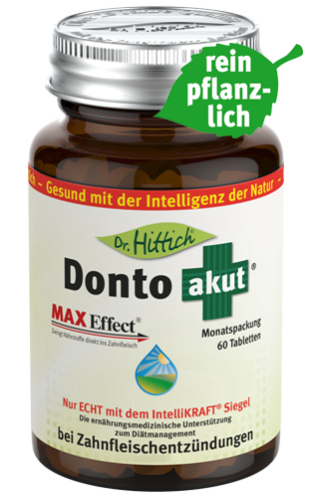 Artikelbild des Artikels “Donto akut<sup>®</sup> <span>- Coenzym Q10 Zahnfleisch-Tabletten</span> “
