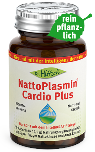 Artikelbild des Artikels “NattoPlasmin<sup>®</sup> Cardio Plus <span>- Nattokinase-Herz-Kapseln</span> “