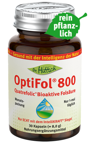 Artikelbild des Artikels “OptiFol<sup>®</sup> 800 <span>- Folsäure-Kapseln</span> “