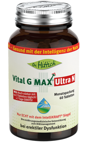 Artikelbild des Artikels “Vital G MAX<sup>®</sup> Ultra N <span>- Arginin-Potenz-Tabletten</span> “